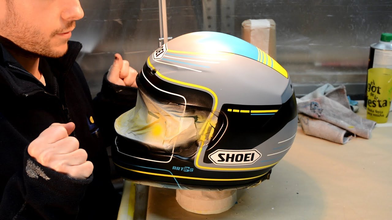 Como pintar un casco paso a paso How to paint a helmet step by step