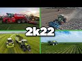 Dutch farming from above  compilation 2022 pt 1  fendt claas john deere vervaet delvano