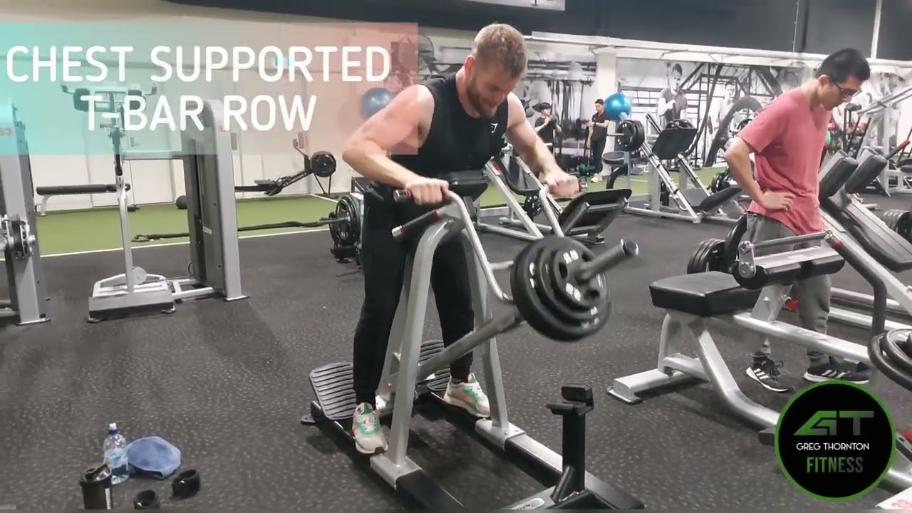 chest supported tbar row YouTube