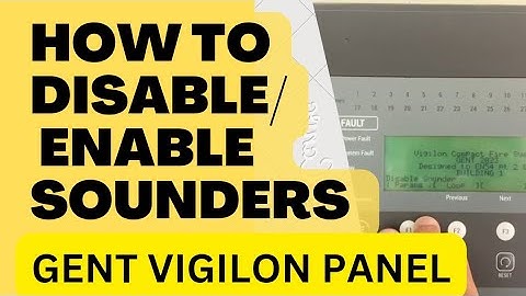 HOW TO DISABLE/ENABLE SOUNDER IN GENT VIGILON PANEL|FIRE ALARM OPERATION #firealarm #gent #honeywell