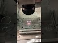 Advanced Laser Technology Cutting Intricate Circular Patterns in Thick Glass #ultrafastlaser