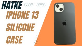 Hatke iPhone 13 Silicone Case | Gray Apple Silicone Case screenshot 1