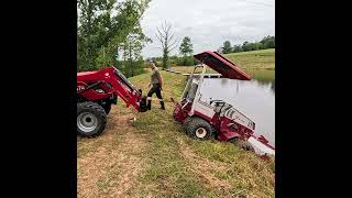Yep...it's Stuck! #farming #farmlife #ponds