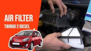 How to replace the air filter Twingo mk2 1.5 DCI 💨