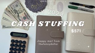 cash stuffing | $571 | may 2024 | week three