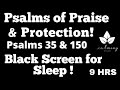 Bible verses for sleep dark screen  psalm 35  150   black screen scriptures for sleep