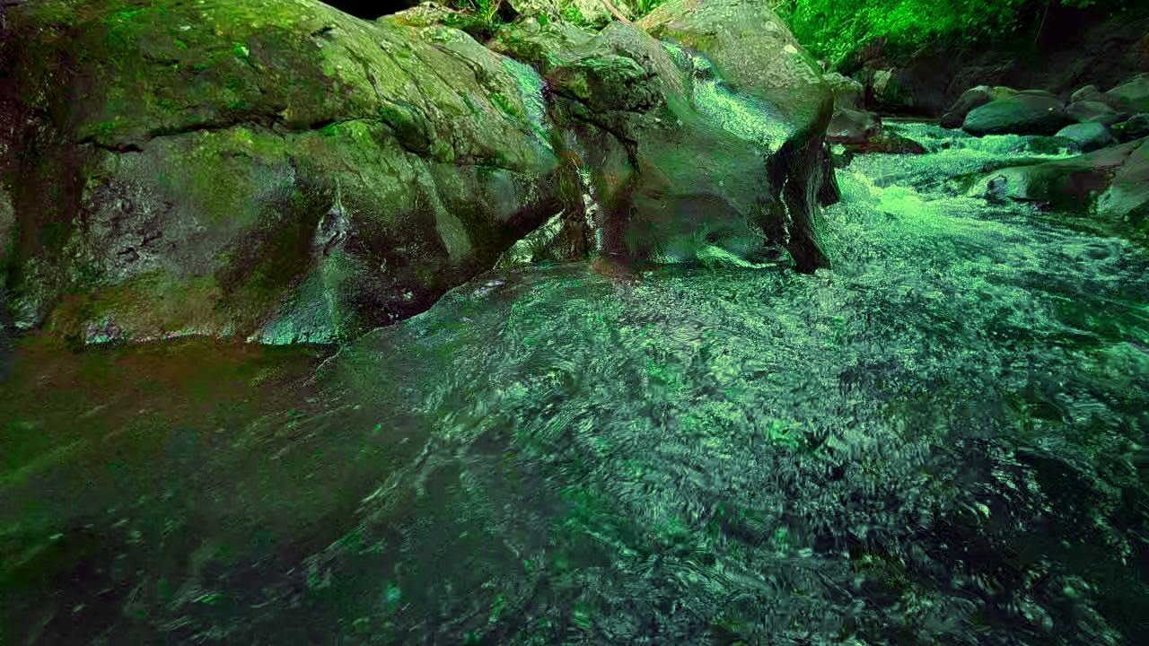 "Tranquil River Sounds for Yoga & Meditation Practice"