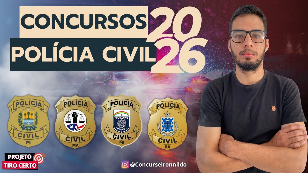 CONCURSOS POLÍCIA CIVIL 2026 - YouTube