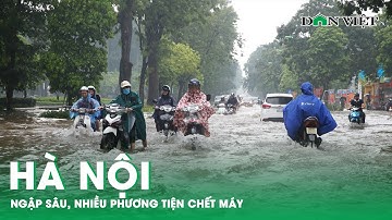 Mưa Lớn Khiến Nhiều Tuyến Đường Ở Hà Nội Ngập Sâu, Nhiều Phương Tiện Bị Chết Máy | Báo Dân Việt