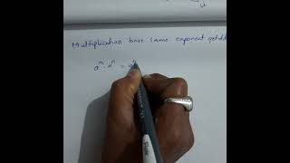 In Multiplication If Base Same Exponent Get Add