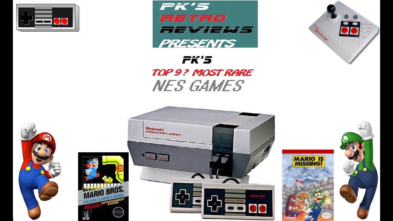 PK s Top 9 Most Rare NES Games YouTube PK s Top 9 Most Rare NES Games YouTube