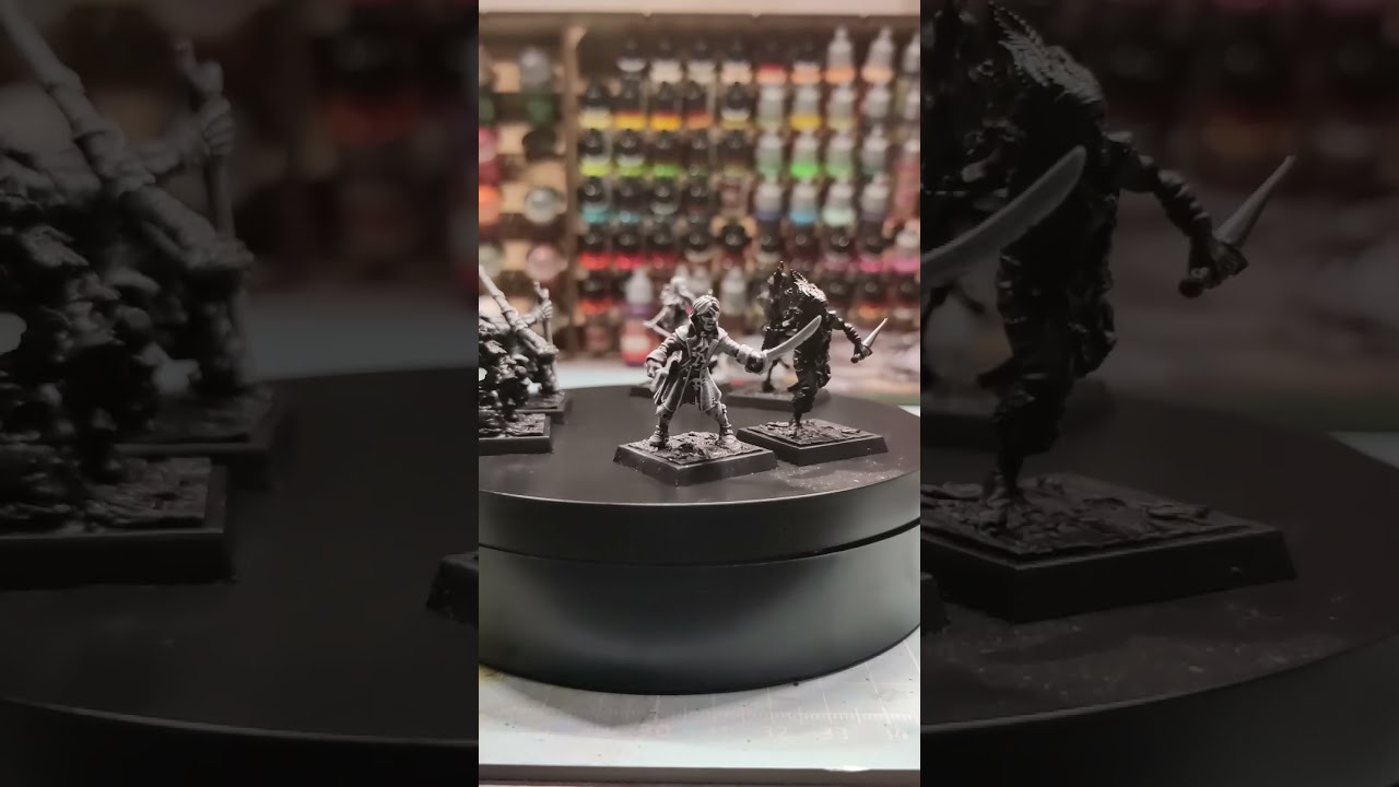 Preshading by drybrushing 