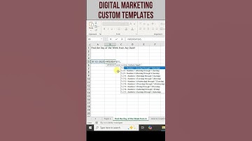 How to Find the Day of the Week from Any Date in Excel
