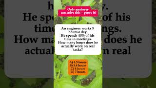 ⏳Engineer Works 9 Hours, 40% in Meetings – Real Work Time? #shorts