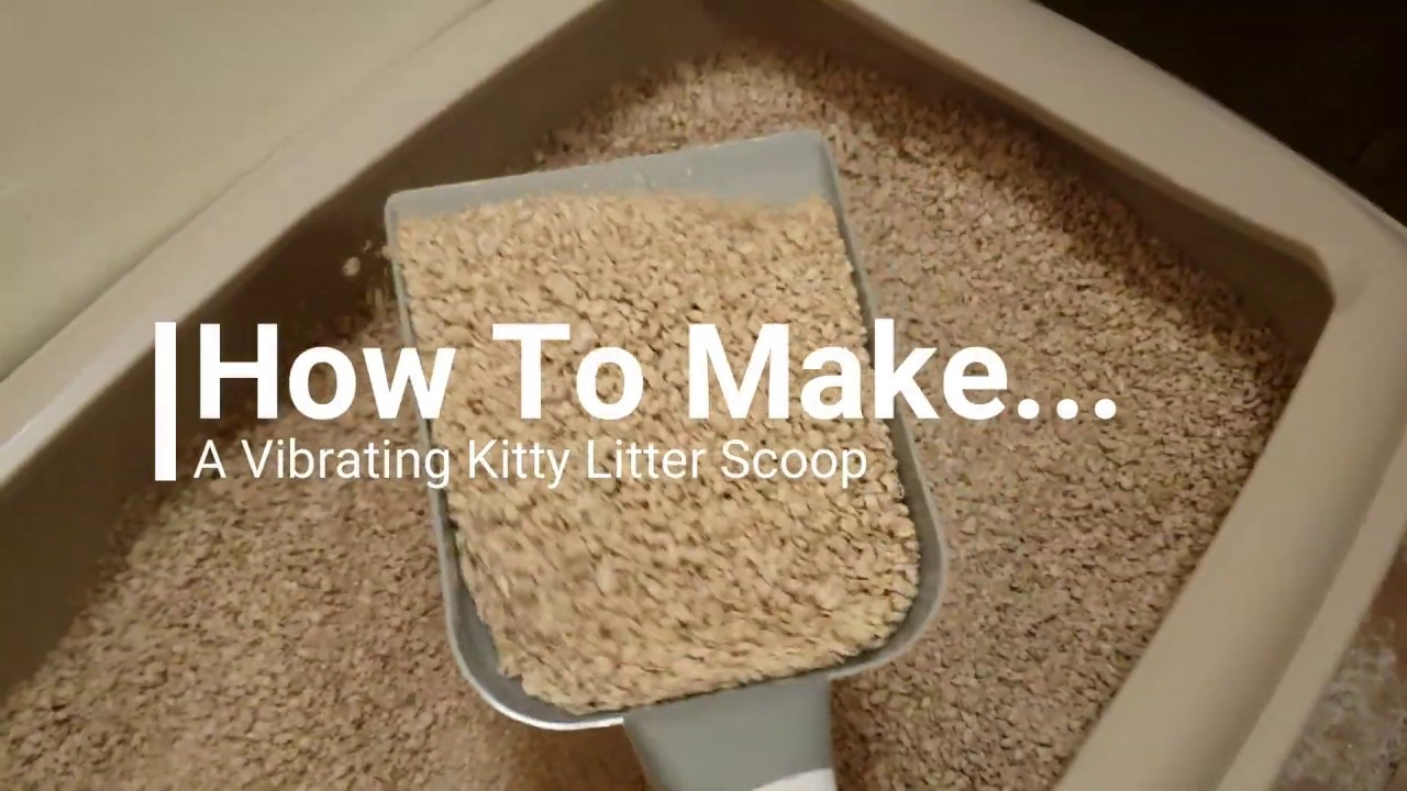 Making Vibrating cat litter scoop YouTube