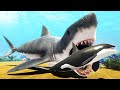 NEW MEGALODON Shark Unit Eats Orca - Animal Revolt Battle Simulator