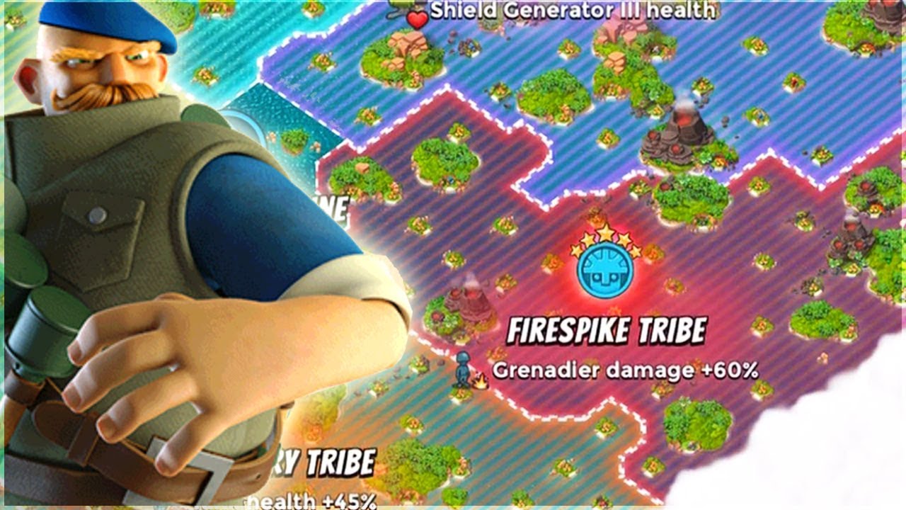 Boom Beach INSANE Grenadier Tribe BOOST!! - YouTube