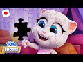 🧩🔎 なくしたパズルのピース 🤔 - トーキング・トム ショート (シーズン2 エピソード46)