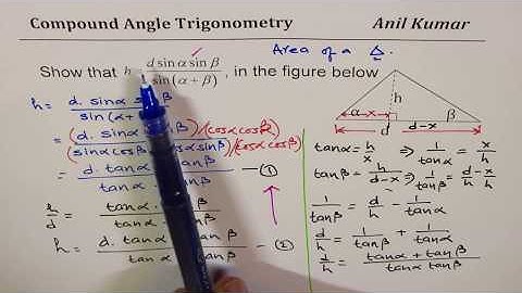 Prove that relation between altitude and base of Triangle