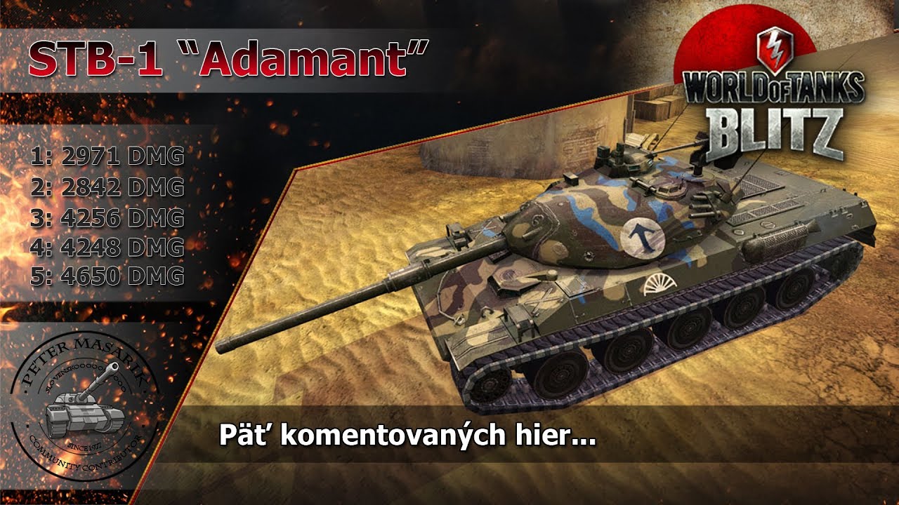 Wotblitz Stb 1 Adamant Pat Komentovanych Hier Youtube