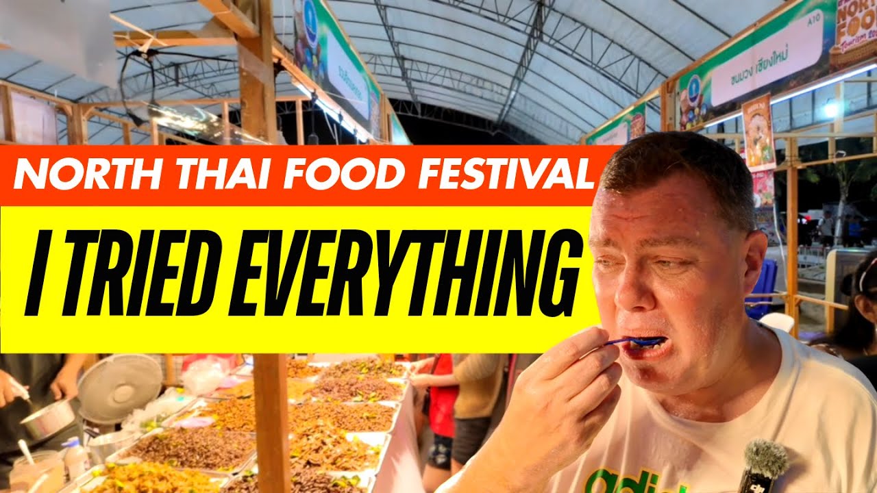 Spicy Northern Thai food nearly blew my head off! | Pattaya's Street Food Festival was HOT🔥🇹🇭