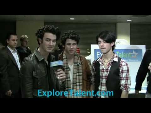 Jonas Brothers give tips and advice to young talents in this exclusive interview with www.ExploreTalent.com at the Grammy Awards event in honor of Neil Diamond.