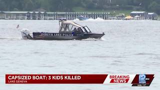 Three children under age 10 killed after boat capsized on Geneva Lake
