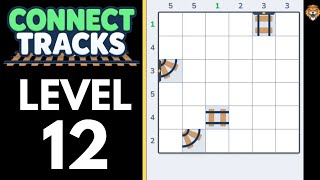 Connect Tracks: Logic Puzzle Level 12 Walkthrough