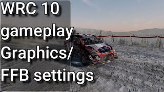 WRC 10 Review FFB settings/graphics and gameplay!!