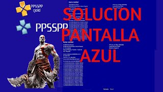 PPSSPP Pantalla Azul o Morada  Como Solucionarlo  2023