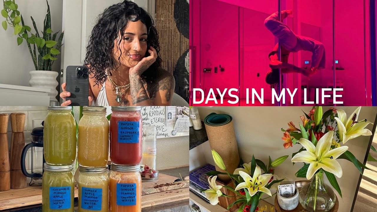 days in my life 𑁍 ೃ࿔*･ pole dancing, creativity, self love