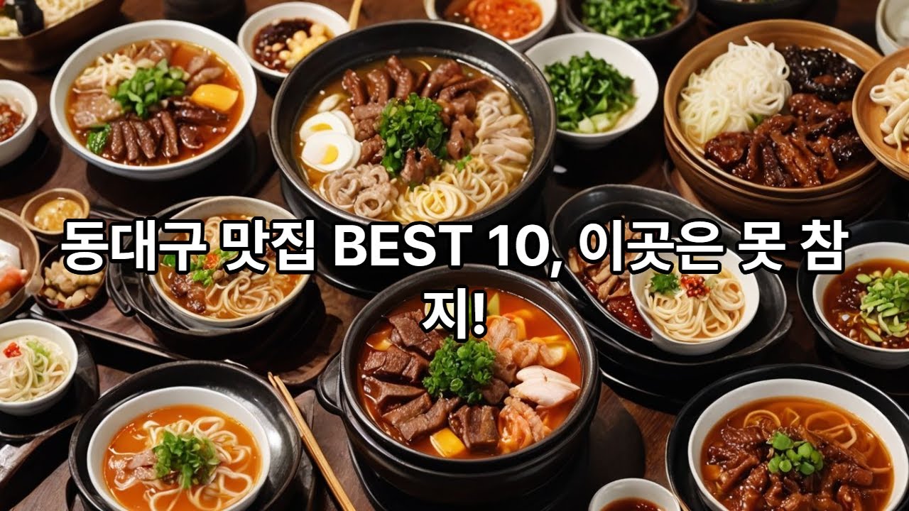 동대구 역 주변  맛집 10