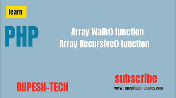 PHP Array Walk Function Tutorial In Hindi