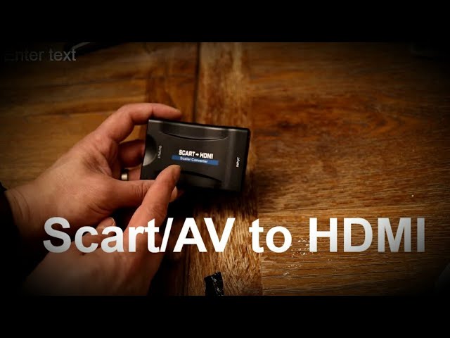Scart to HDMI Converter, Scart and Phono AV to HDMI 