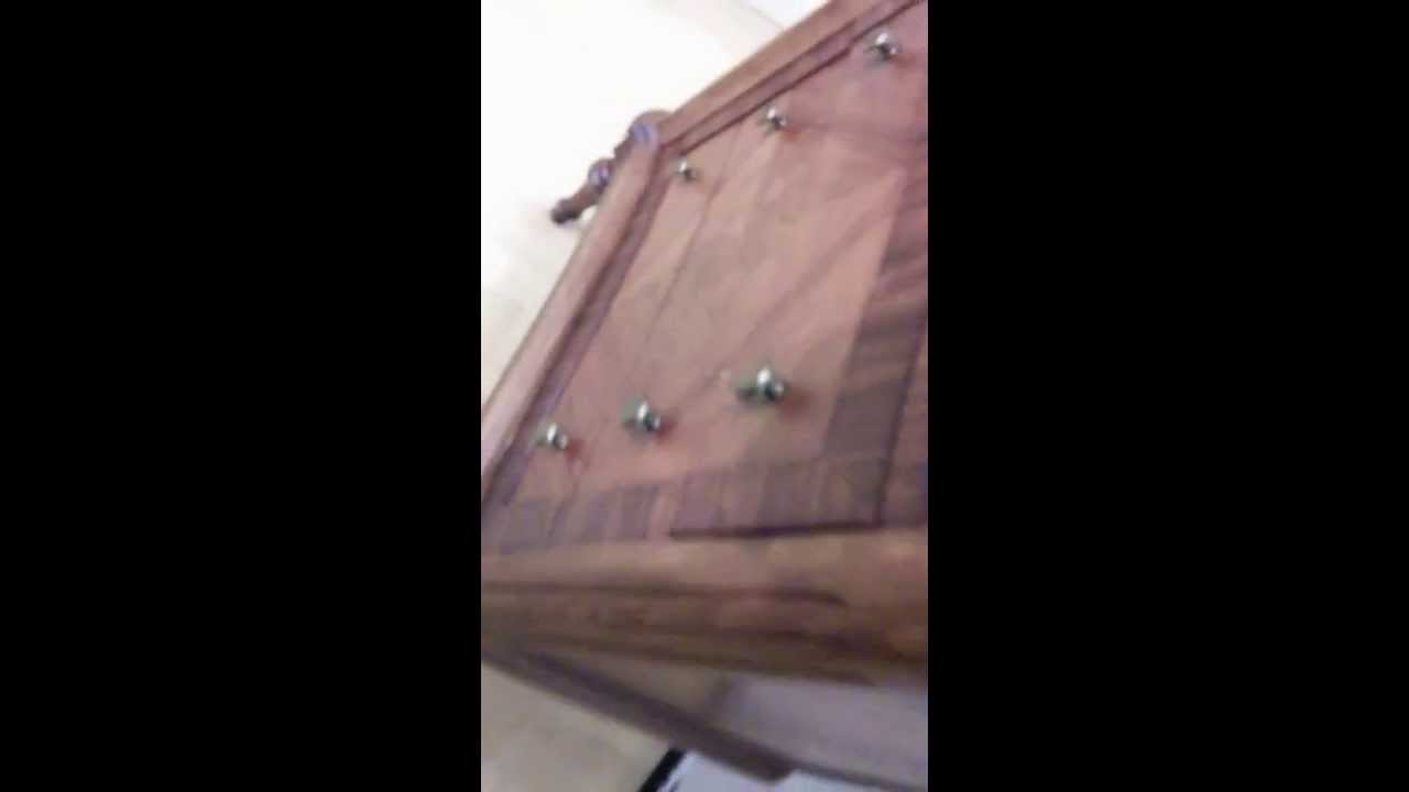 Ribaltina scrittoio intarsiata stile maggiolini youtube
