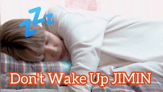 JIMIN:- Don't Wake Me Hyungs 🤭