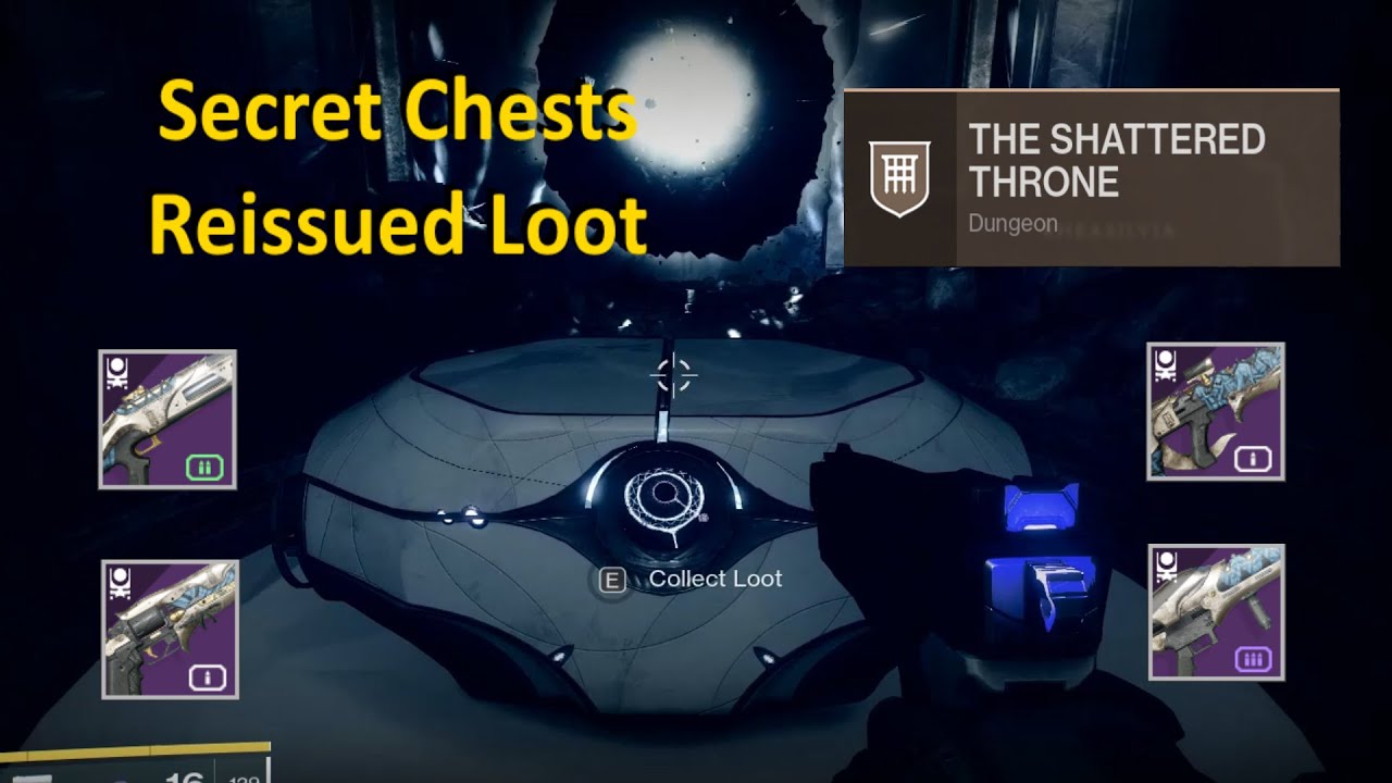 Secret Shattered Throne Chests With Reissued Loot Destiny 2 Season Of