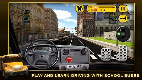 3D School Bus Parking Simulator iPhone/iPad GamePlay