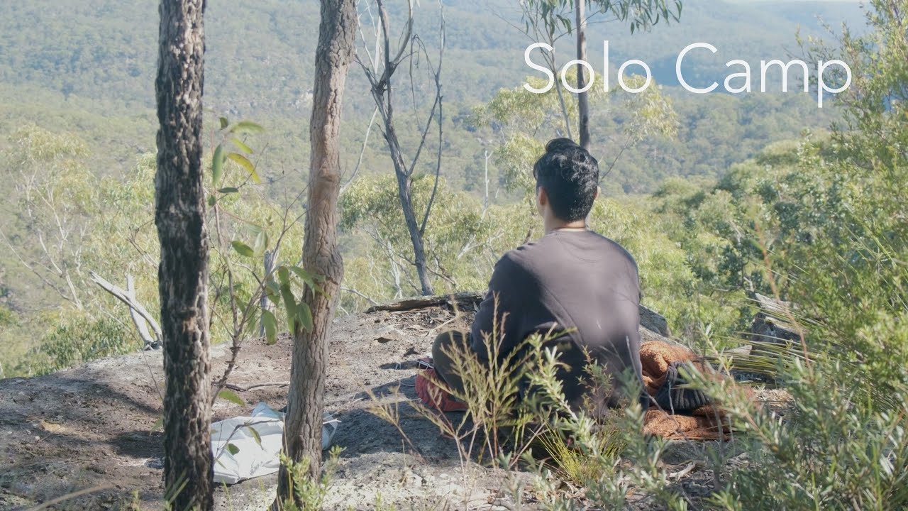 [Solo Camping] - Mountain View | Campfire | Gong-Fu Tea | Sunset