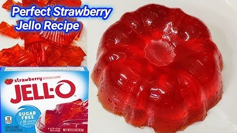 Jello recipe | How To Make Jello From a Box | Strawberry jell-o Sugar Free gelatin dessert Recipes