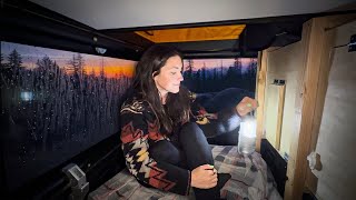 Download Lagu My LAST Solo Overnight in this Truck Camper | Rain Storm Camping Deep In The Mountains MP3