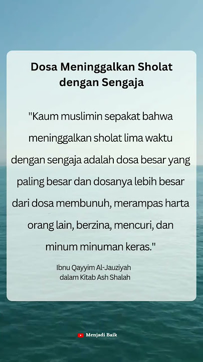 Dosa meninggalkan sholat dengan sengaja || story islami || tiktok hijrah #shorts