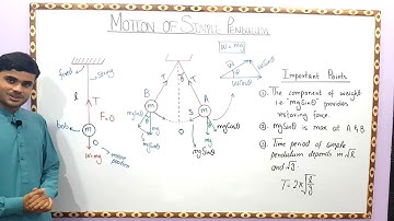 Motion of Simple Pendulum Class 10 | Simple harmonic motion | Physics 10th class