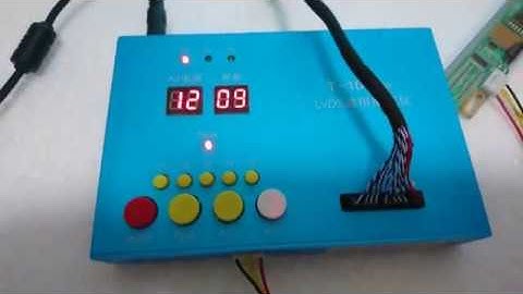 How to Test LED LCD TV Panel Tutorial - LVDS LCD Tester T100 Review - LVDS Panel Test Tool T-100 Pro