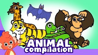 Learn Animals for Kids | Zoo Animal Cartoon Compilation for Children | Safari Cartoon Cartoons Learn Animals for Kids | Zoo Animal Cartoon Compilation for Children | Safari Cartoon Cartoons