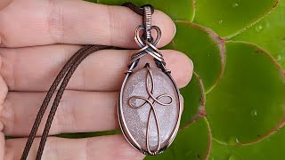 Celtic Cross Wire Wrapped Cabochon Pendant Tutorial