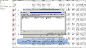 install HP OMW9 agent on windows box