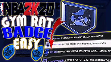 FASTEST WAY TO GET the GYM RAT Badge IN NBA 2K20! GYM RAT BADGE TUTORIAL