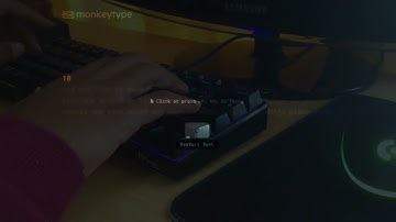 Typing Test on my New RK61 | MonkeyType | I’m So Bad