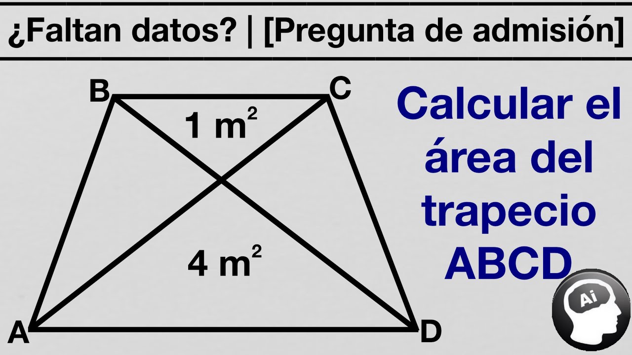 Como calcular la altura de un trapecio rectángulo